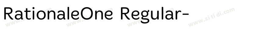 RationaleOne Regular字体转换